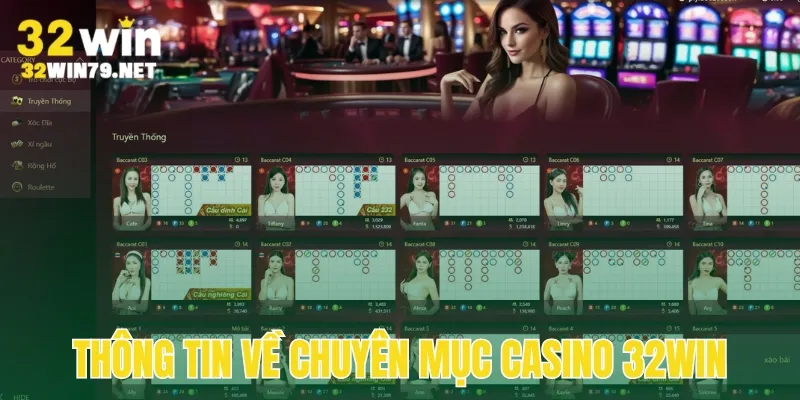 Giới thiệu sơ lược về Casino 32win